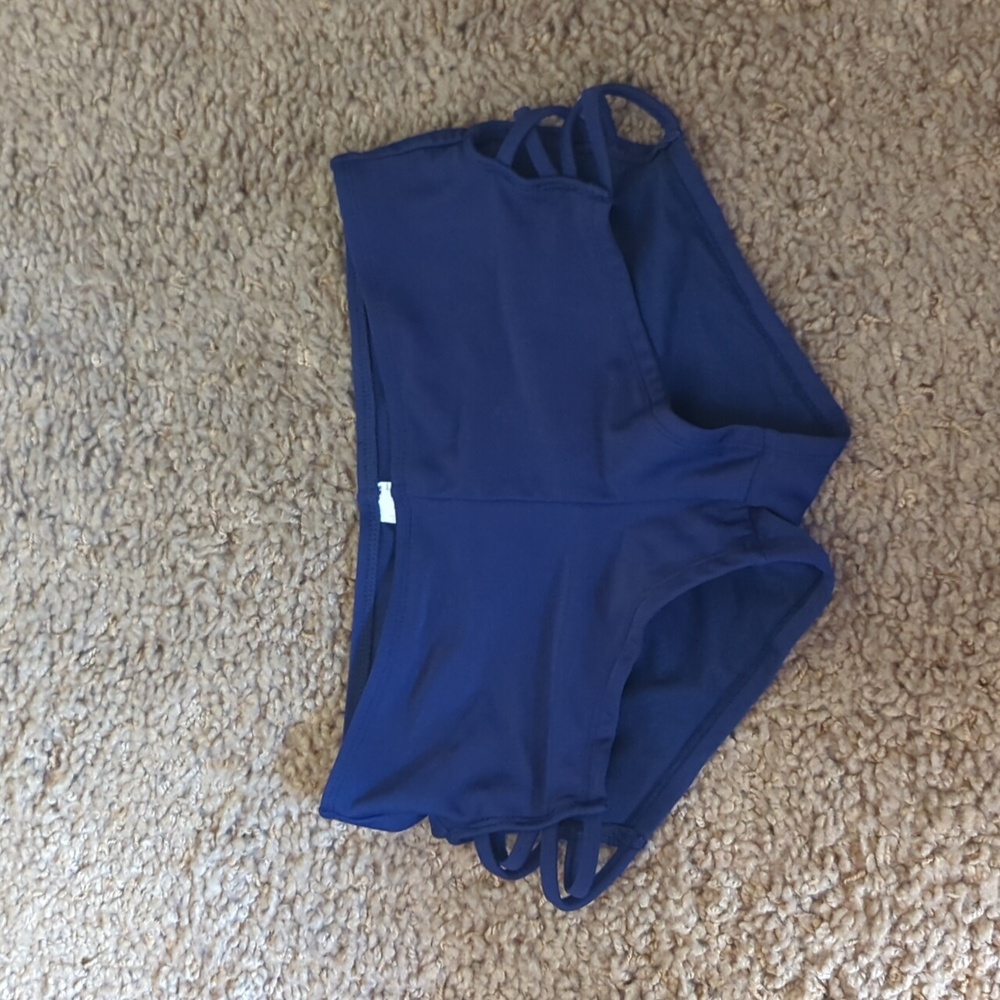 SO Navy Blue Hipster Girls Swim Bottoms